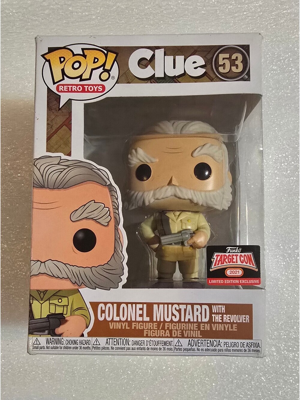 Funko Pop! Clue #53 Colonel Mustard with the Revolver Target Exclusive Vaul